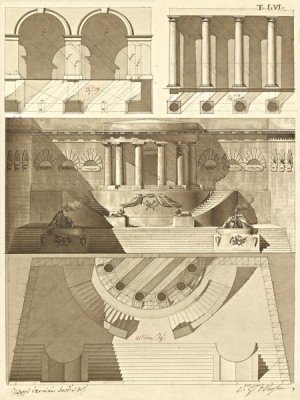 Giuseppe Vannini - Plate 56 for Elements of Civil Architecture, ca. 1818-1850