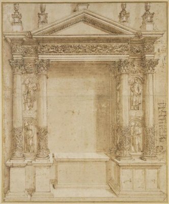 Baldassare Peruzzi - Design for an Altar, ca. 1527