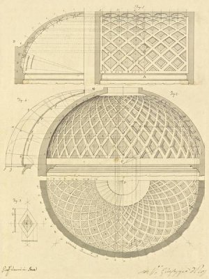 Giuseppe Vannini - Plate 43 for Elements of Civil Architecture, ca. 1818-1850