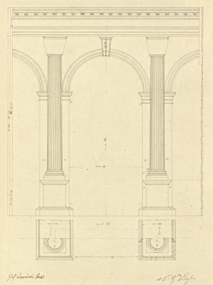 Giuseppe Vannini - Plate 28 for Elements of Civil Architecture, ca. 1818-1850