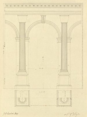 Giuseppe Vannini - Plate 28 for Elements of Civil Architecture, ca. 1818-1850
