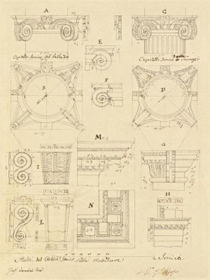 Giuseppe Vannini - Plate 20 for Elements of Civil Architecture, ca. 1818-1850