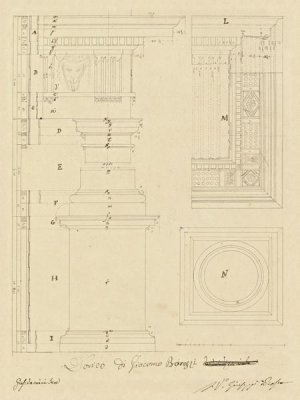 Giuseppe Vannini - Plate 13 for Elements of Civil Architecture, ca. 1818-1850