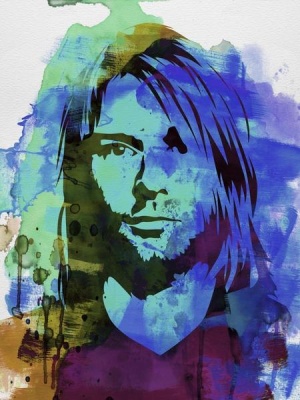 NAXART Studio - Kurt Cobain Watercolor