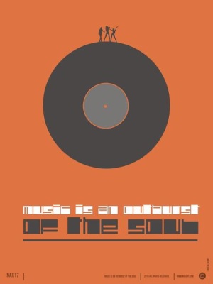 NAXART Studio - Music is the Soul Poster