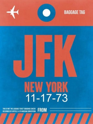 NAXART Studio - JFK New York Luggage Tag 1