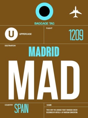 NAXART Studio - MAD Madrid Luggage Tag 1