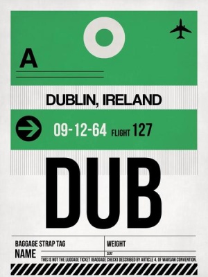 NAXART Studio - DUB Dublin Luggage Tag 1