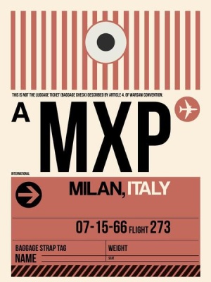 NAXART Studio - MXP Milan Luggage Tag 1