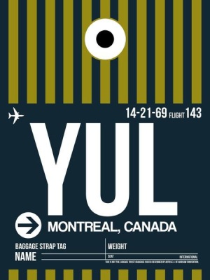 NAXART Studio - YUL Montreal Luggage Tag 1