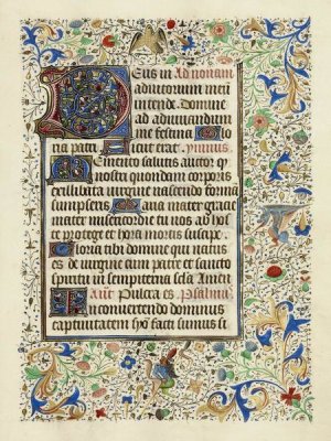 Flemish 15th Century - Decorated Text Page