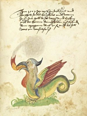 German 16th Century - Civic festival of the Nuremberg Schembartlauf - Dragon Float