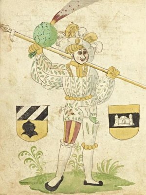 German 16th Century - Civic festival of the Nuremberg Schembartlauf - White Costume