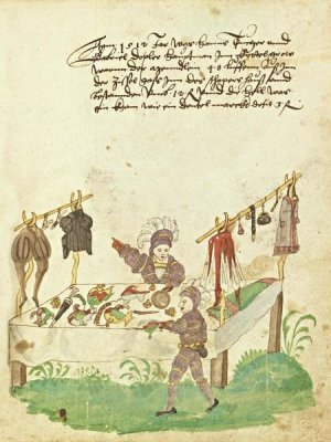 German 16th Century - Civic festival of the Nuremberg Schembartlauf - Clothing Table