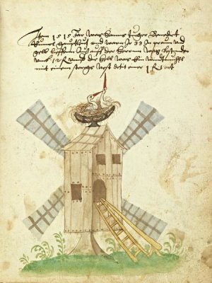 German 16th Century - Civic festival of the Nuremberg Schembartlauf - Windmill