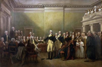 John Trumbull - General George Washington Resigning his Commission