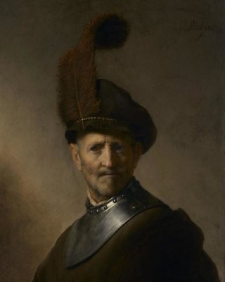 Rembrandt Harmensz van Rijn - An Old Man in Military Costume