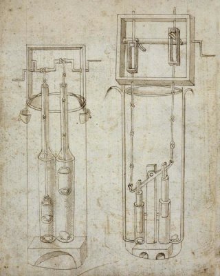 Francesco di Giorgio Martini - Folio 5: two piston pumps
