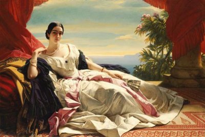 Franz Xaver Winterhalter - Portrait of Leonilla, Princess of Sayn-Wittgenstein-Sayn