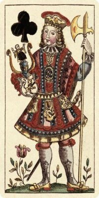 Andreas Benedictus Göbl - Knave of Clubs (Bauern Hochzeit Deck)