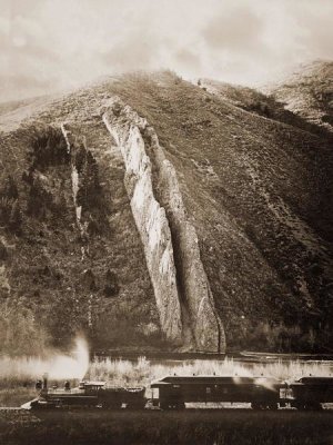 Carleton Watkins - The Devil's Slide, Utah, 1873-1874