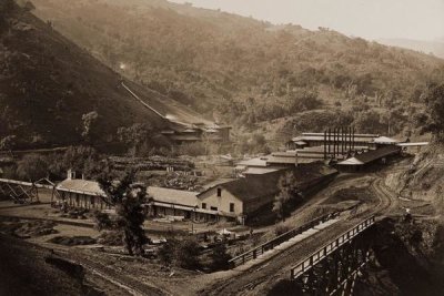 Carleton Watkins - Smelting Works, New Almaden, Santa Clara, California, 1863