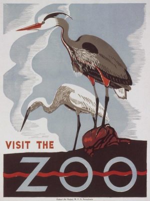 WPA - Visit the zoo - Herons