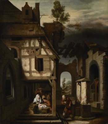 Nicolaes Maes - Adoration of the Shepherds