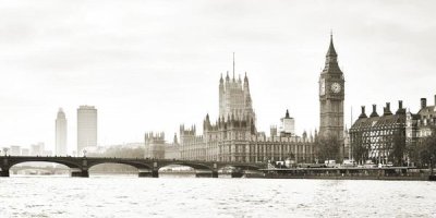 Frank Helena - View of the Houses of Parliament and Westminster Bridge, London (detail)