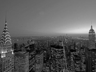 Richard Berenholtz - Midtown and Lower Manhattan at dusk