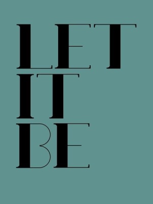 NAXART Studio - Let It Be Poster  Blue