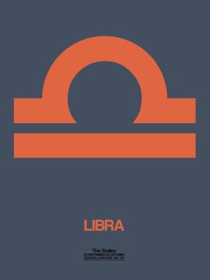 NAXART Studio - Libra Zodiac Sign Orange