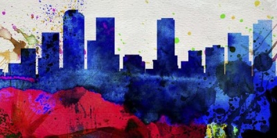 NAXART Studio - Denver City Skyline