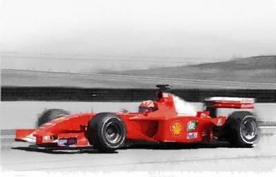 NAXART Studio - Ferrari F1 Laguna Seca Watercolor