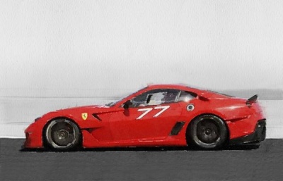 NAXART Studio - 2006 Ferrari 599 GTB Fiorano Watercolor