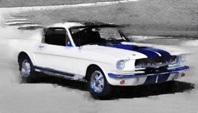 NAXART Studio - Ford Mustang Shelby Watercolor