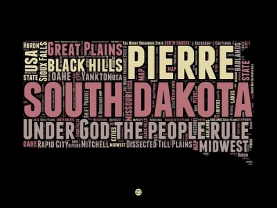 NAXART Studio - South Dakota Word Cloud 2