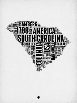 NAXART Studio - South Carolina Word Cloud 1