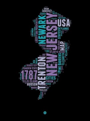 NAXART Studio - New Jersey Word Cloud 1