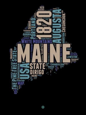 NAXART Studio - Maine Word Cloud 1