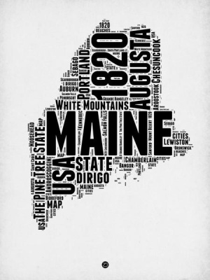 NAXART Studio - Maine Word Cloud 2