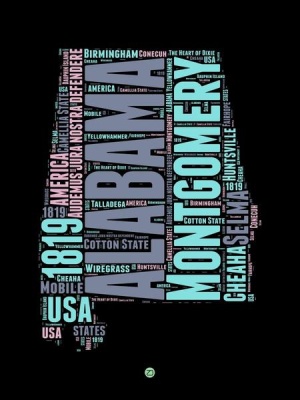 NAXART Studio - Alabama Word Cloud 1