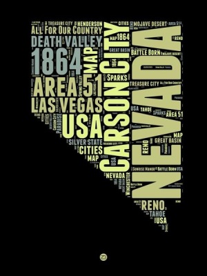 NAXART Studio - Nevada Word Cloud 1