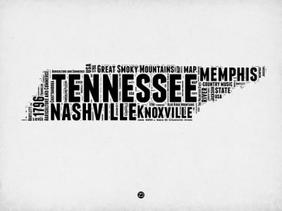 NAXART Studio - Tennessee Word Cloud 2