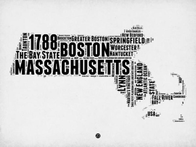 NAXART Studio - Massachusetts Word Cloud 2