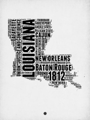 NAXART Studio - Louisiana Word Cloud 2