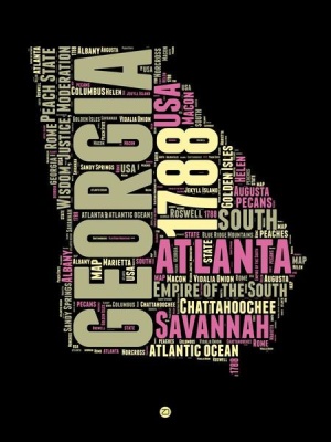 NAXART Studio - Georgia Word Cloud 1