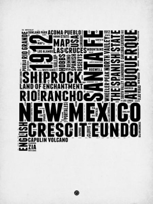 NAXART Studio - New Mexico Word Cloud 2