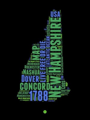 NAXART Studio - New Hampshire Word Cloud 1