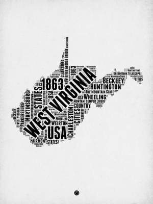 NAXART Studio - West Virginia Word Cloud 2